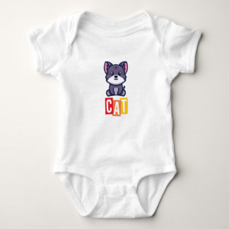 Cat Baby Jersey Bodykostym T Shirt