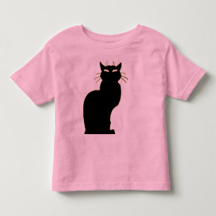 Cat Baby Shirt Black Cat Art Småbarn Shirt T