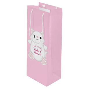 Cat Baby Shower Kattunge Rosa