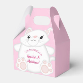 Cat Baby Shower Kattunge Rosa Presentaskar