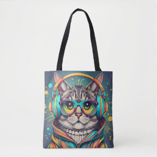 -Cat bag for shopping Tygkasse