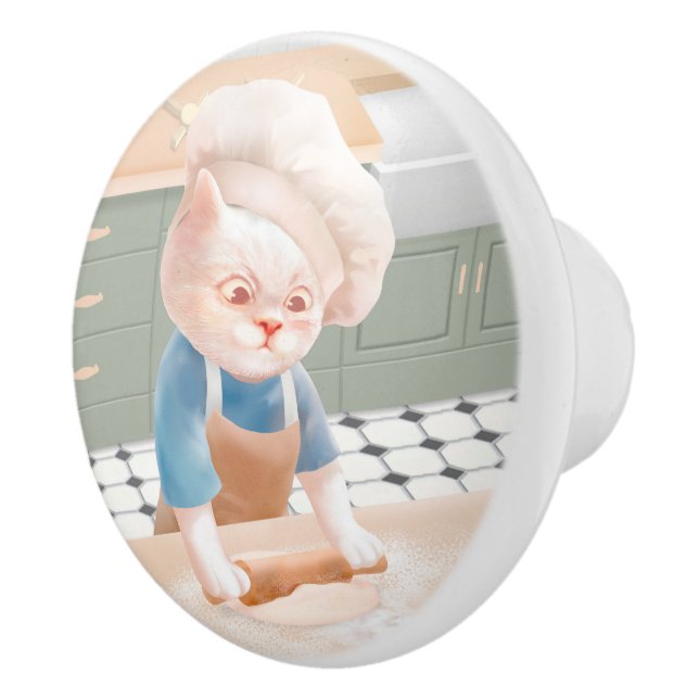 Cat Baker Baby - Mysigt morgon Kneading Knopp (Höger)