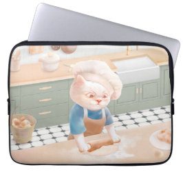 Cat Baker Baby - Mysigt morgon Kneading Laptop Fodral