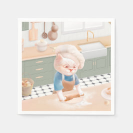 Cat Baker Baby - Mysigt morgon Kneading Pappersservett