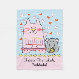 Cat Ballerina Fleece Blanket