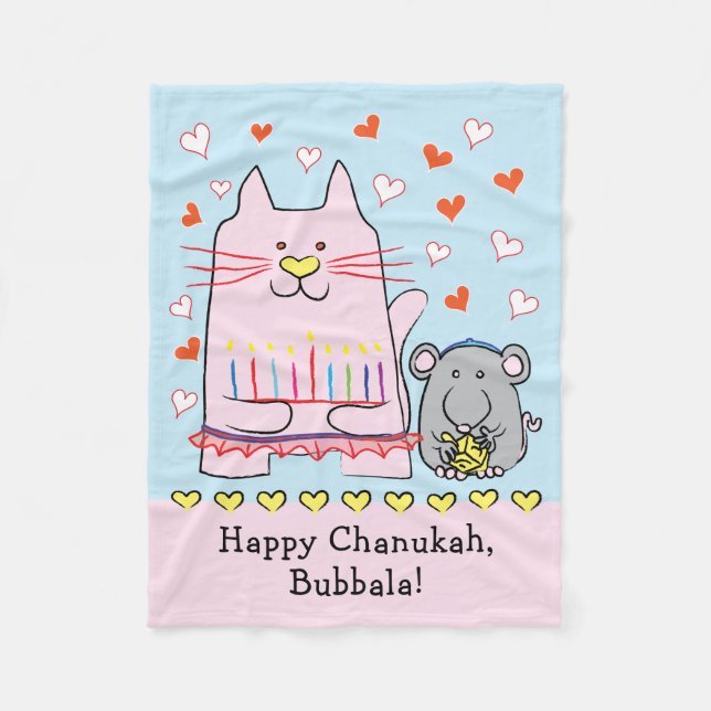 Cat Ballerina Fleece Blanket (Framsidan)