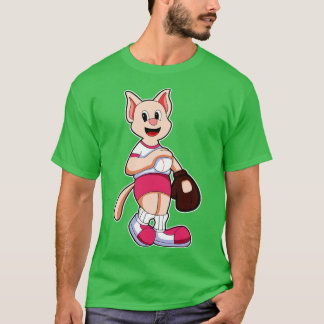 Cat Baseball Baseball-handske T Shirt
