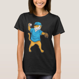 Cat Baseball T Shirt