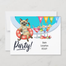 Cat Bassäng Party för kattlover