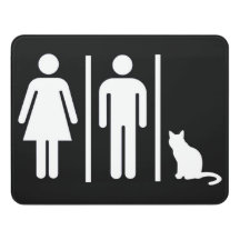Cat Bathroom-tecken