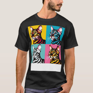 Cat Bengal Art Cat Lovers T Shirt