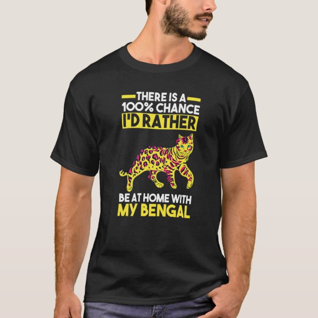 Cat Bengal T Shirt (Framsida)
