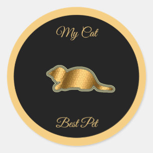 Cat Best Pet Runt Klistermärke