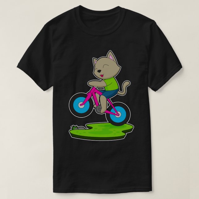 Cat Bicycle T Shirt (Design framsida)