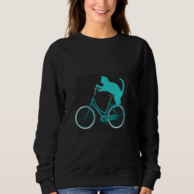 Cat Bicycle T Shirt (Framsida)