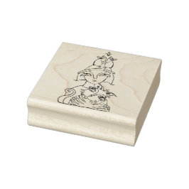 Cat Bird Dam Stämpel