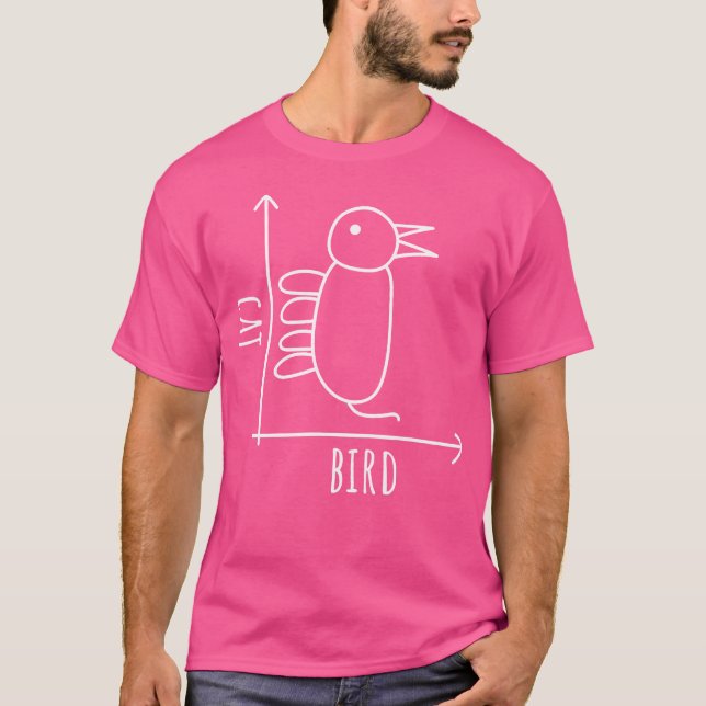 Cat Bird Illusion Funny Wittgenstein Philosopher T Shirt (Framsida)