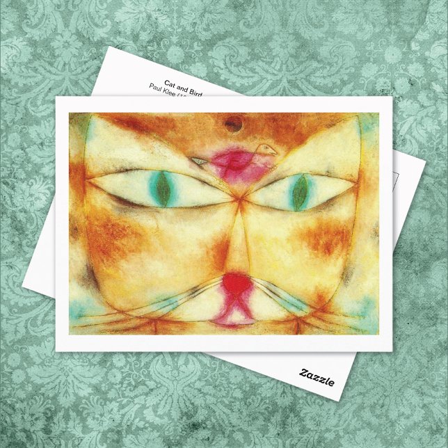 Cat Bird Paul Klee Vykort (Skapare uppladdad)