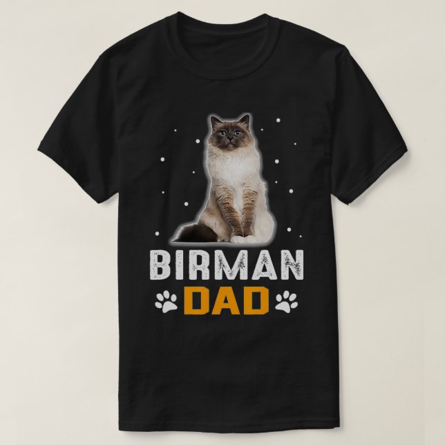 CAT BIRMAN CAT PAPPA BIRMAN CAT T SHIRT (Design framsida)