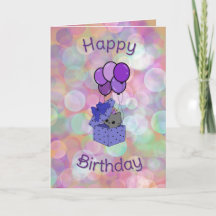 cat birthday card