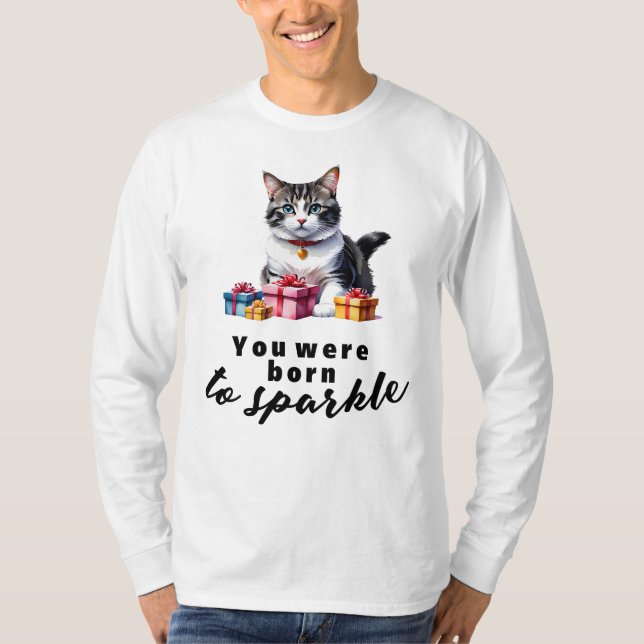 Cat Birthday Önskemål för Cat Lovers T Shirt (Framsida)