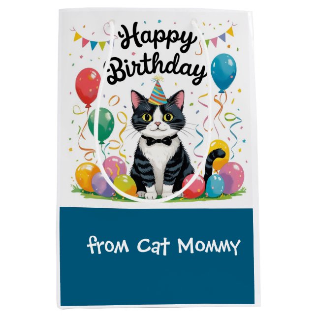 Cat Birthday themed for tuxedo Cat lovers (Framsidan)