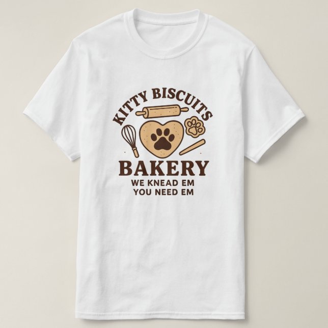 Cat Biscuit Maker Shirt, Funny Cat Kneading Shirt T Shirt (Design framsida)