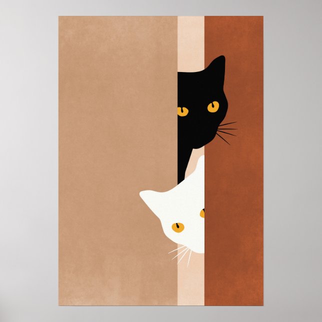  cat black and white poster (Framsidan)