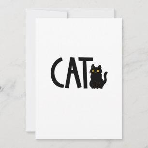 Cat Black Cat Inbjudningar