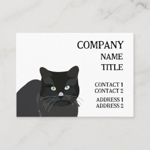 Cat Black Cat Visitkort
