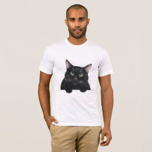 Cat black T-Shirt