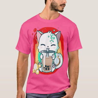 Cat Boba Bubble Tea T Shirt