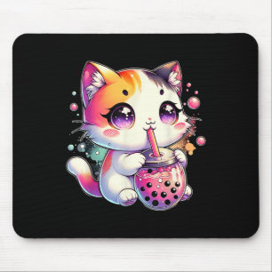 Cat Boba Tea Anime Japanska Kawaii Neko Bubble Tea Musmatta