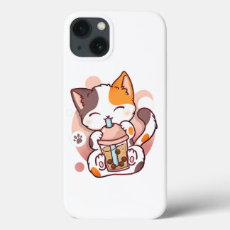 Cat Boba Tea Bubble Tea Anime Kawaii Neko for Girl