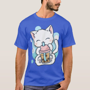 Cat Boba Tea Bubble Tea Anime Kawaii Neko Gift Gir T Shirt