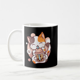 Cat Boba Tea Bubble Tea Anime Kawaii Neko Kaffemugg