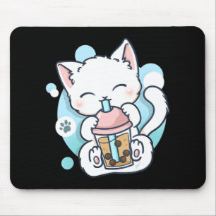 Cat Boba Tea Bubble Tea Kawaii Anime Japansk Neko Musmatta