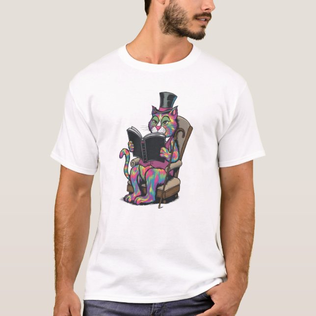 Cat Bok T Shirt (Framsida)