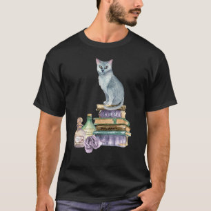 Cat Bokar bibliotekarie Women's Bok Lärare T Shirt
