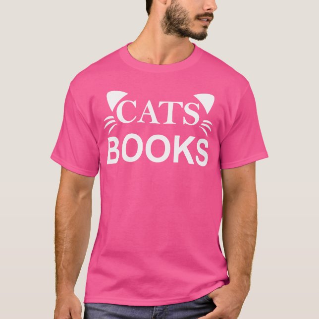 Cat Bokar-gåva T Shirt (Framsida)