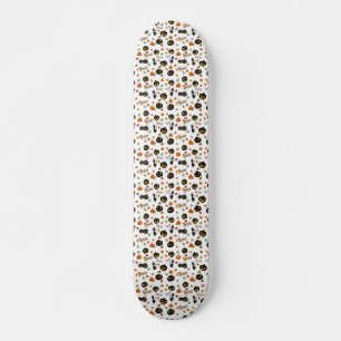 Cat Boo Halloween Mini Skateboard Bräda 18,5 Cm