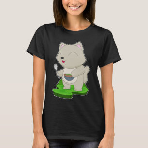 Cat Bowl Food T Shirt