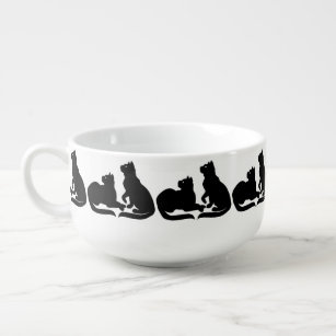 Cat Bowls Black Cat Art Soppa Bowls & Gifts Soppmugg