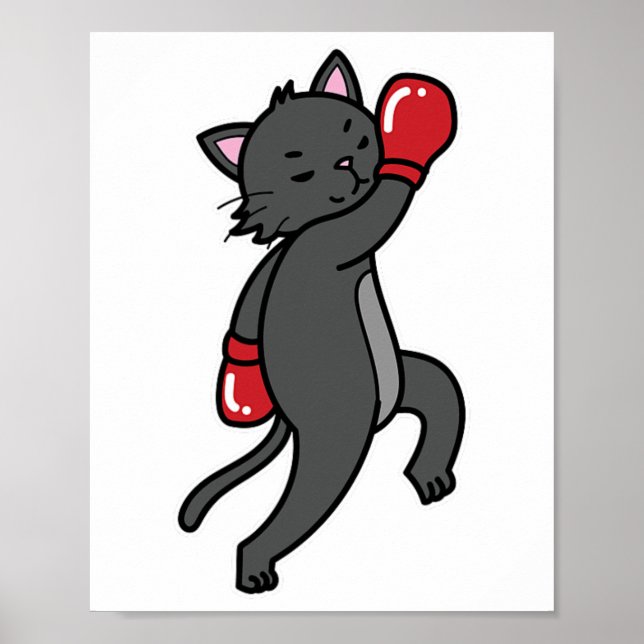 Cat Boxing Poster (Framsidan)