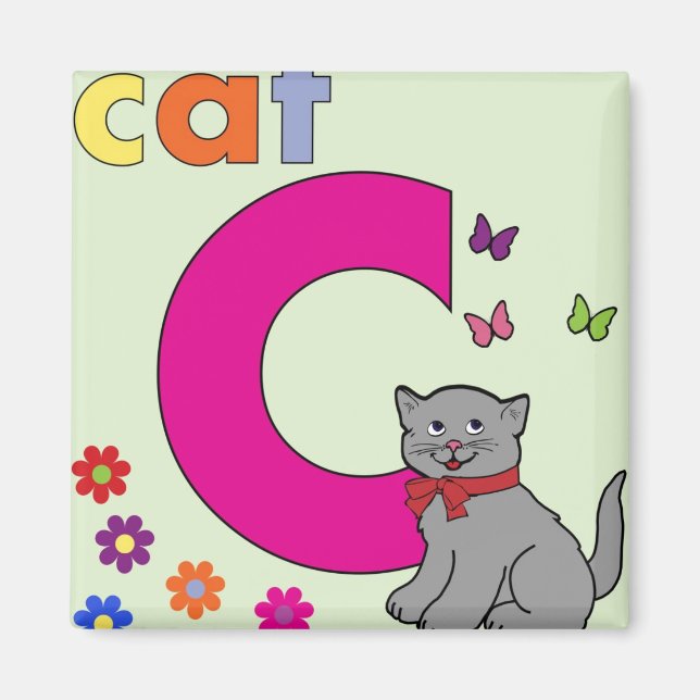 Cat Brev C Magnet (Framsidan)