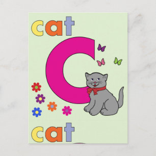Cat Brev C-vykort Vykort