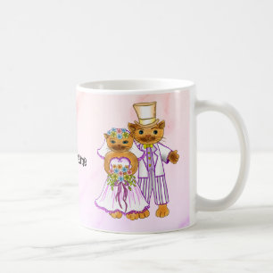 Cat Bride and Groom mugg
