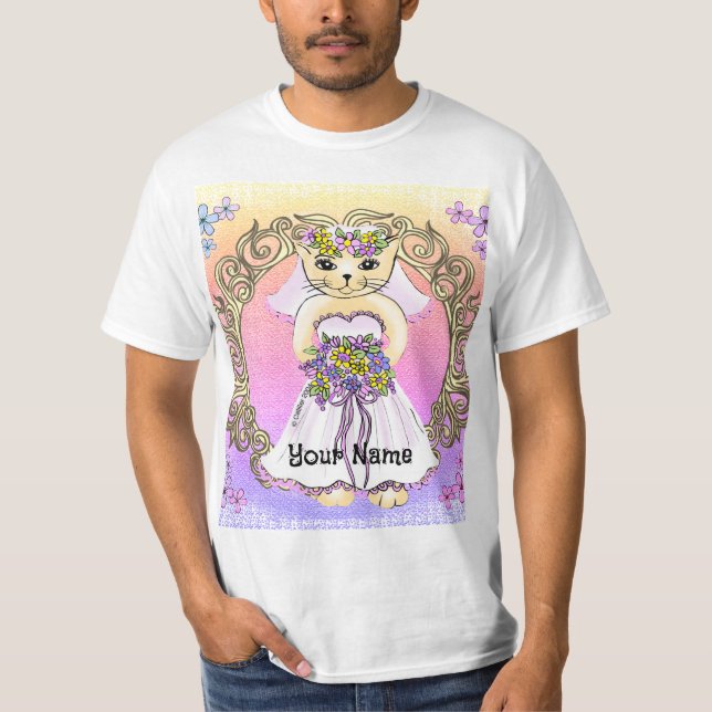 Cat Bride T Shirt (Framsida)
