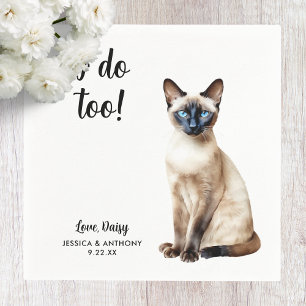 Cat Bröllop Cocktail Napkins Pappersservett