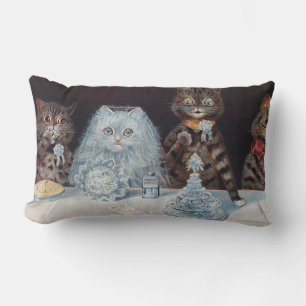 Cat Bröllop, Giftermål, Bride, Louis Wain Lumbarkudde